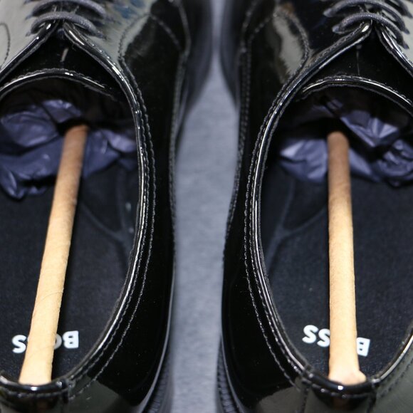 HUGO BOSS Men’s NEW $180 Black Patent Leather Colby Derby Dress Shoes Size US 7 main image 10